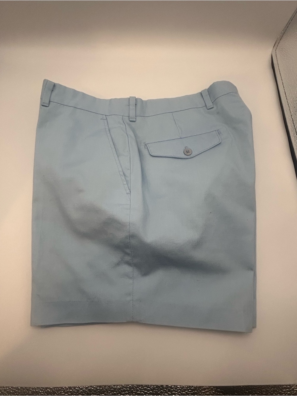 Vintage Mervyn’s Men's Collection Blue Solid Chino Shorts Size 34
